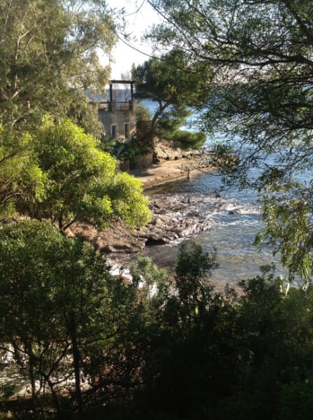 View of the sea from Rick's garden