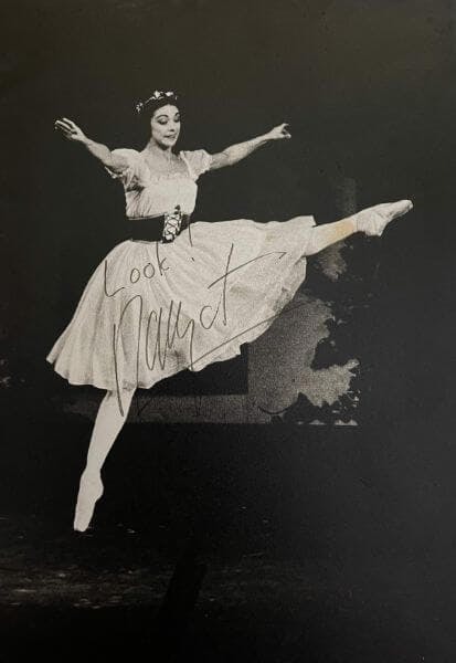 Fonteyn Giselle, photo signed for David