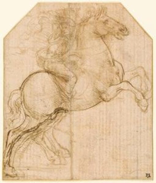Leonardo - A rider on a rearing horse